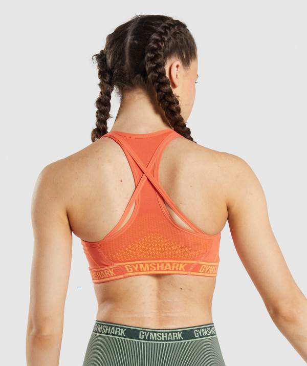Damske Športové Podprsenky Gymshark Apex Seamless Oranžové Marhule / Oranžové | ST6793402